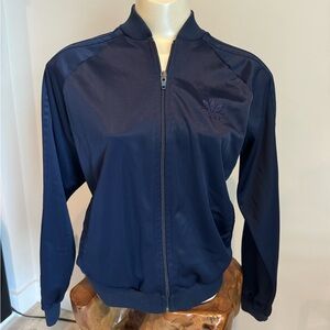 Vintage Women’s 70’s - 80’s Adidas Retro Navy Blue Track Jacket Athletic Wear SM